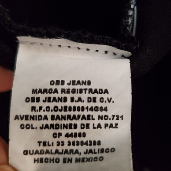 Women's Embroidered Denim Jacket Black Size Medium Western Art To Wear - Picture 7 of 9